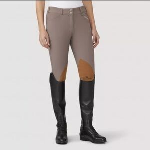 NWT ROMFH® Ladies Champion Euro Knee Patch Breech Classic Taupe